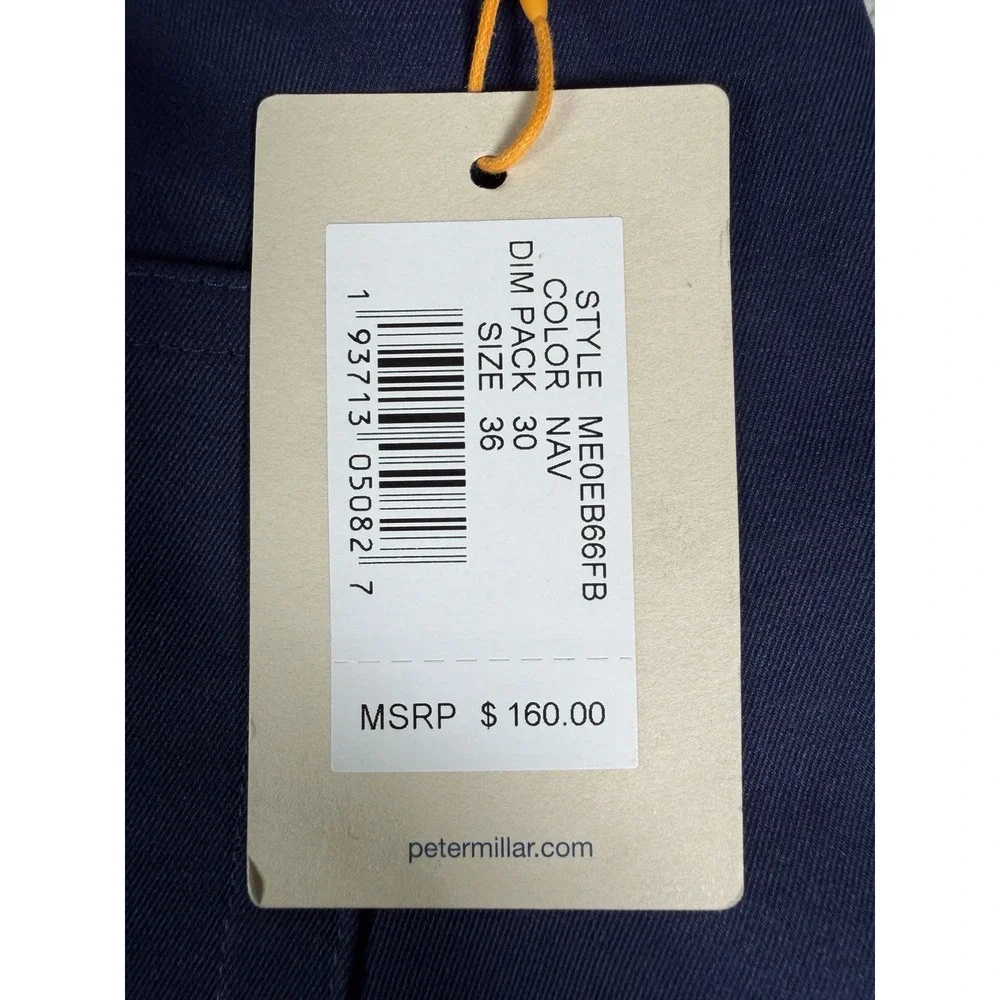 Peter Millar Golf Pants Crown Sport eb66 Performance 36x30 Blue NWT MSRP $160
